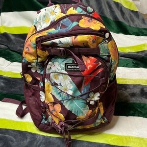 Dakine Women's Backpack - Floral Burgundy and Multicolor